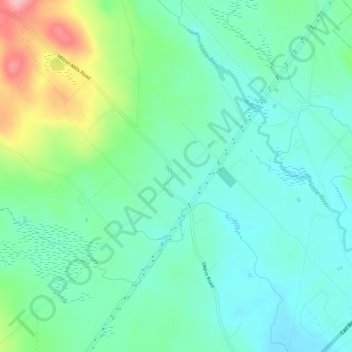North Lebanon topographic map, elevation, terrain