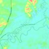 Kampung Tebak topographic map, elevation, terrain