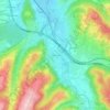 Ozon-Darré topographic map, elevation, terrain