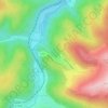 Journée topographic map, elevation, terrain