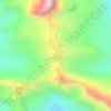 Rainbow Mountain topographic map, elevation, terrain