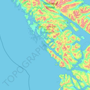 Baird Island topographic map, elevation, terrain