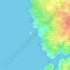 Gounizi topographic map, elevation, terrain