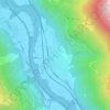 Claro topographic map, elevation, terrain