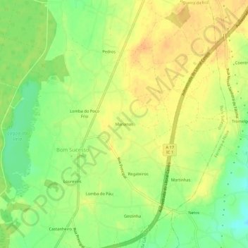 Marianas topographic map, elevation, terrain