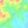 Diamanen topographic map, elevation, terrain