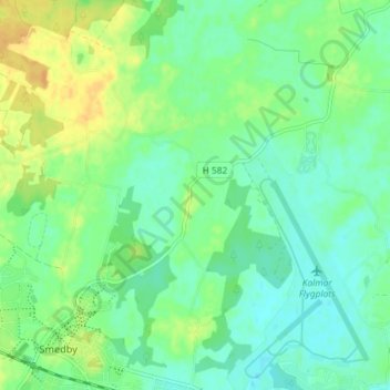 Hårstorp topographic map, elevation, terrain