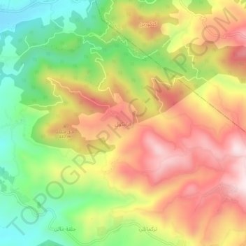 Qarankul topographic map, elevation, terrain