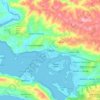 Knysna topographic map, elevation, terrain