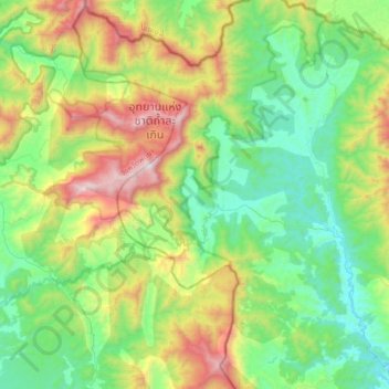 Yot topographic map, elevation, terrain