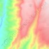 Irish Town topographic map, elevation, terrain