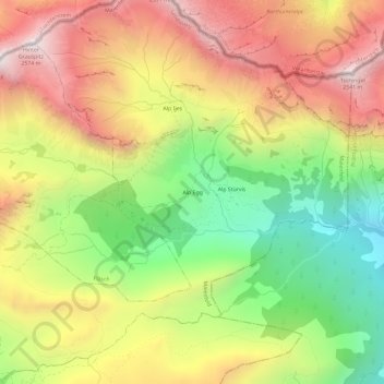 Alp Egg topographic map, elevation, terrain