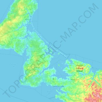 Lennox Island topographic map, elevation, terrain