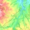 Lower Kaimai topographic map, elevation, terrain