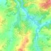 Puy d'Eau topographic map, elevation, terrain