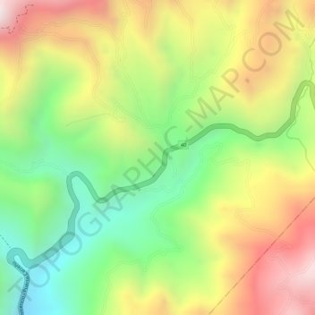 Zabaletas topographic map, elevation, terrain