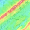 Crestline Heights topographic map, elevation, terrain