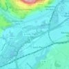 La Noette topographic map, elevation, terrain
