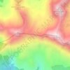 Col de Chorges topographic map, elevation, terrain