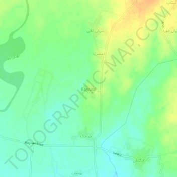 Rajowal topographic map, elevation, terrain