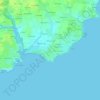 Le Cosquer topographic map, elevation, terrain