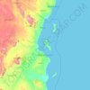 Zanzibar Urban/West topographic map, elevation, terrain