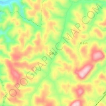 蔡家庄 topographic map, elevation, terrain