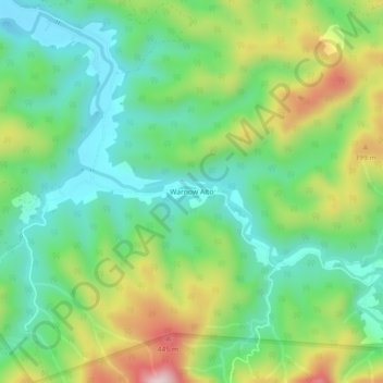 Warnow Alto topographic map, elevation, terrain