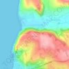 Penglais topographic map, elevation, terrain