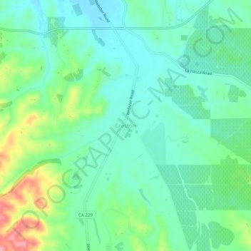 Creston topographic map, elevation, terrain