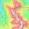 Elferkofel - Cima Undici topographic map, elevation, terrain