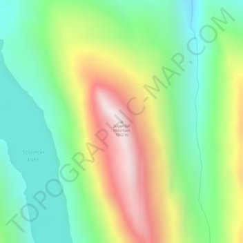 Sugarloaf Mountain topographic map, elevation, terrain