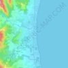 Padulella-Moriani-Plage topographic map, elevation, terrain