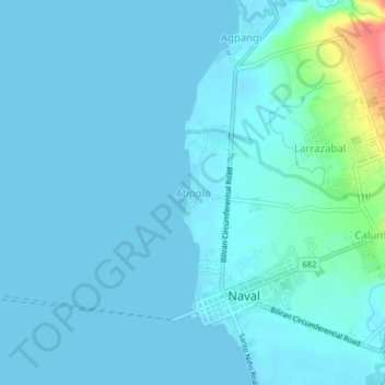 Atipolo topographic map, elevation, terrain