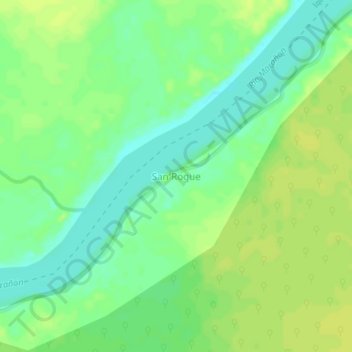 San Rogue topographic map, elevation, terrain
