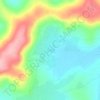 Kaffa topographic map, elevation, terrain