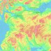 Lanarkshire topographic map, elevation, terrain