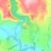 Thorpe Cloud topographic map, elevation, terrain