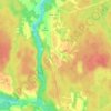 Лужки topographic map, elevation, terrain
