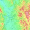 Pristina topographic map, elevation, terrain