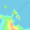 Rabaul topographic map, elevation, terrain