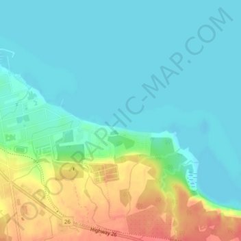 Three Sisters topographic map, elevation, terrain