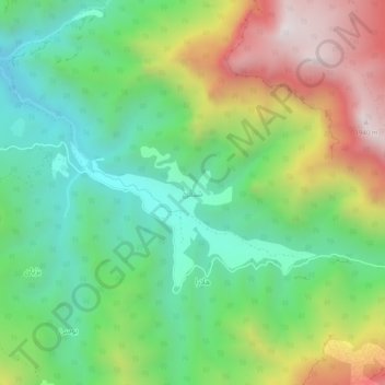 Shive topographic map, elevation, terrain