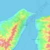 Messina topographic map, elevation, terrain