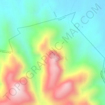 Mount Walsh topographic map, elevation, terrain