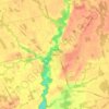 Delhi topographic map, elevation, terrain