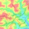 Coosebean topographic map, elevation, terrain