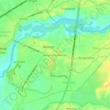 Margarita Subdivision topographic map, elevation, terrain