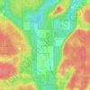 Winneboujou topographic map, elevation, terrain