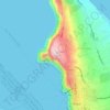 Imerovigli topographic map, elevation, terrain